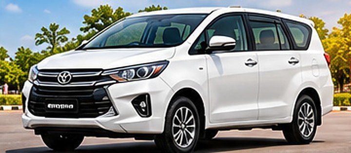 Innova Crysta vehicle option for sightseeing taxi packages